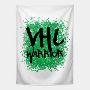 VHL Warrior - Von Hippel-Lindau Disease Design - Graffiti Style - Green Tapestry