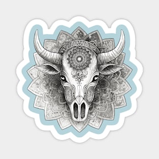 Cow skull mandala Magnet