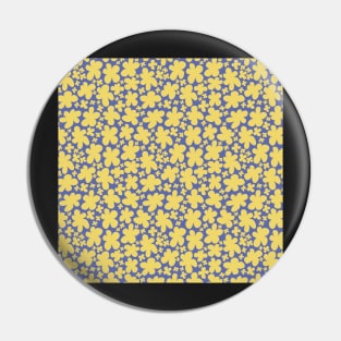 BUBBLE MATISSE FLORALS YELLOW AND BLUE Pin