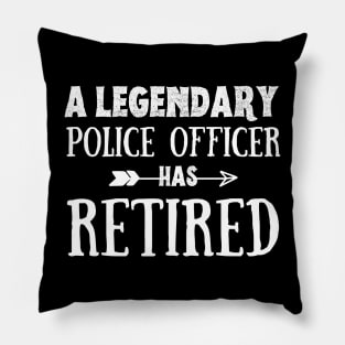 Funny Police Officer Retired 2023 Gift Idea Pillow