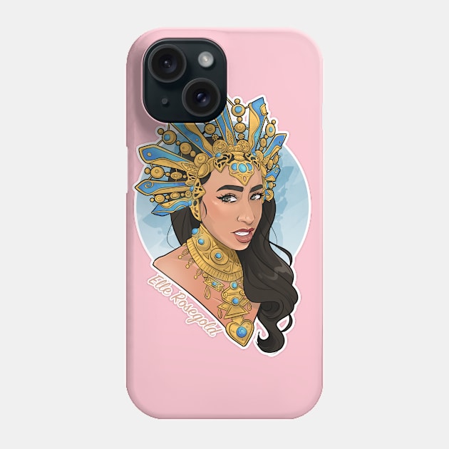 Kween of the Damned (Black & Pink) Phone Case by Ellerosegold