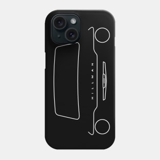 Hillman Imp Mark I front and back outline (white) Phone Case