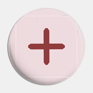 Plus in burgundy and pink Pin