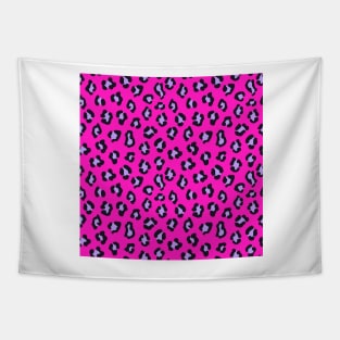 Leopard Print Pattern Pink Tapestry