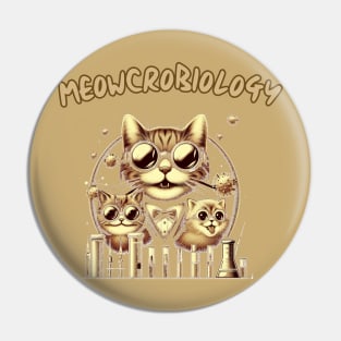 Meowcrobiologists at Work - FUNNY CATS STUDY CHEMISTRY - meowcrobiology Pin