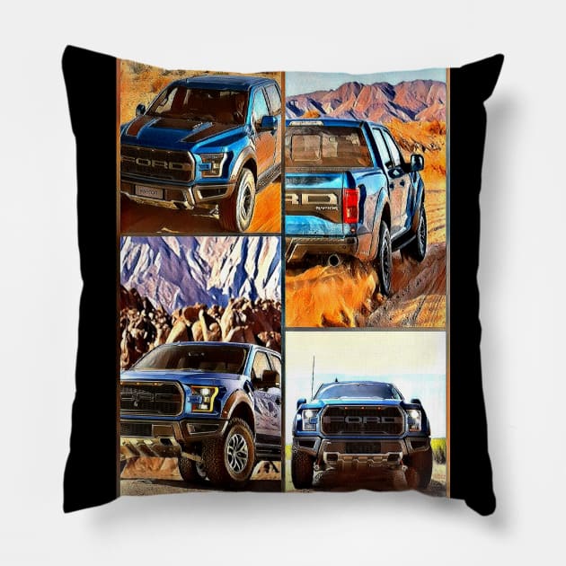 Ford F-150 Raptor Pillow by d1a2n3i4l5