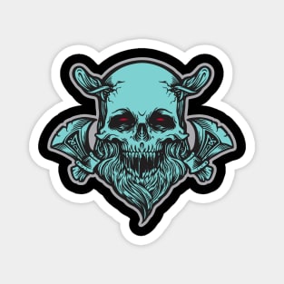 Viking Skull Warrior Magnet