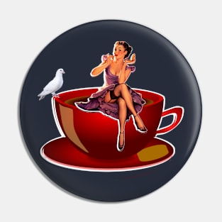 Coffee Pin-up Series Coffee and Conversation Pin