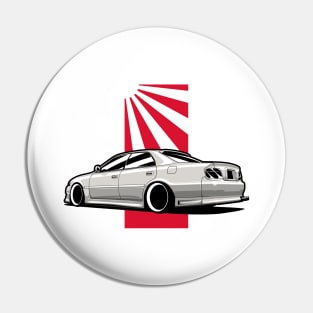 White Chaser X100 JDM Classic Legend Pin