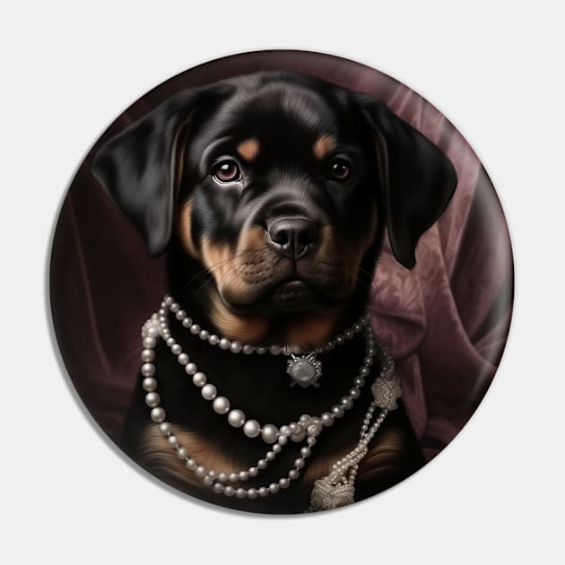 Opulent Rottweiler Pin by Enchanted Reverie