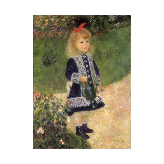 A Girl with Watering Can by Pierre Renoir by MasterpieceCafe