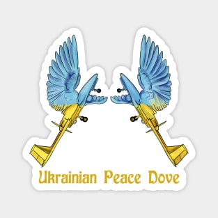 Doves of Peace Ukrainian Bird Bayraktar TB2 Magnet