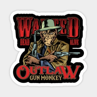 Outlaw Monkey Wales Magnet