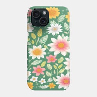 Botanical Flowers Design Phone Case