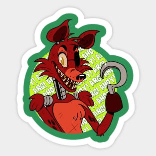 FNAF Foxy Sticker Sticker for Sale by NebulaDunes