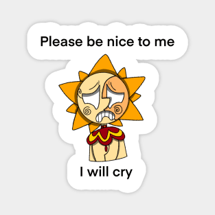 FNAF SB Sun "Please Be Nice To Me" Magnet