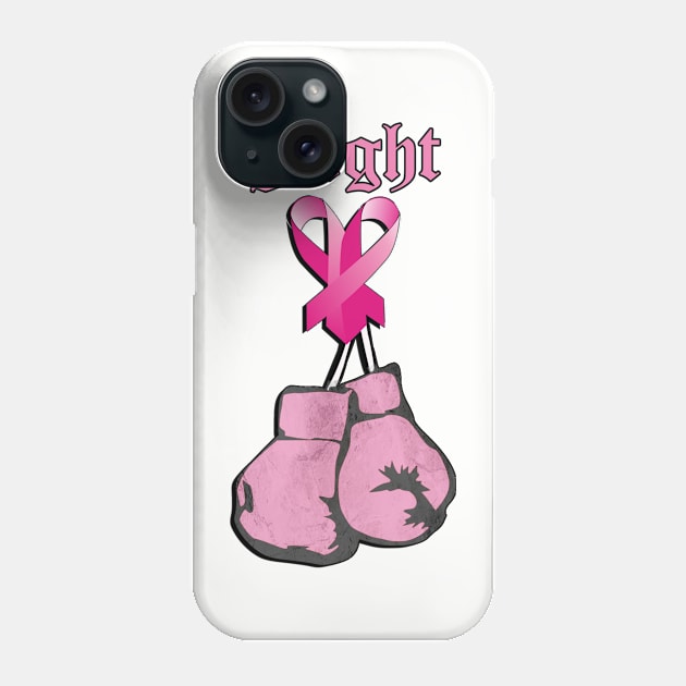 Breast Cancer Awareness Go Pink for October Inspirational Quote FIGHT Survivor Gifts Phone Case by tamdevo1