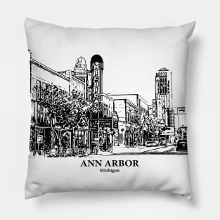 Ann Arbor - Michigan Pillow