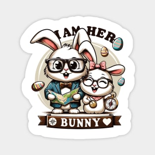 Cute I Am Her Bunny Heartfelt Love Design Magnet
