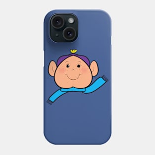 Christmas Elf Face & Scarf Phone Case