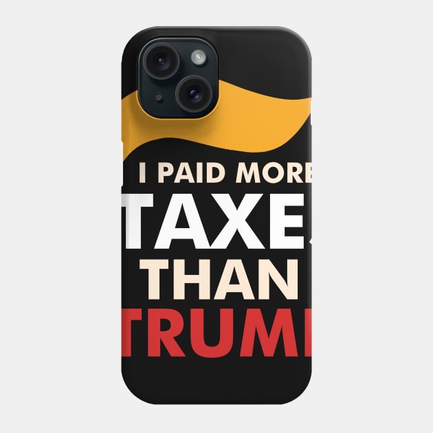 I paid more taxes than Trump Phone Case by kikiao