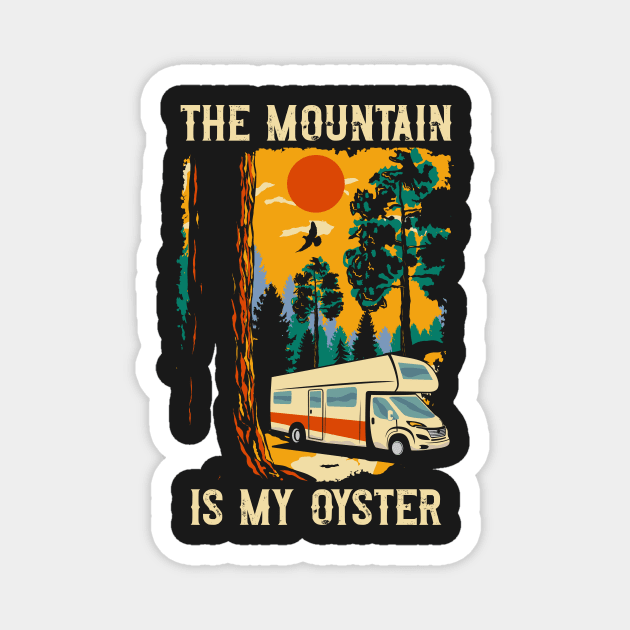 Funny quote camping rv motorhome saying trailer camping Magnet by HomeCoquette