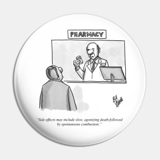 Classic Pharmaceutical Drug Cartoon Pin