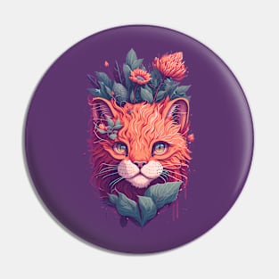 cat Lover illustration Pin