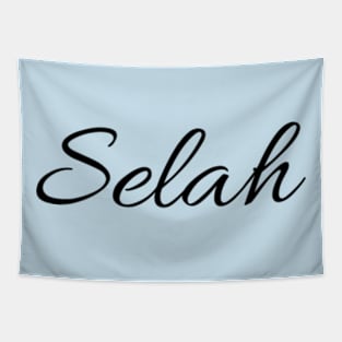 Selah - Hebrew word for "pause" Tapestry