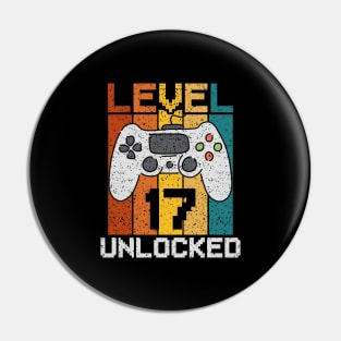 Level 17 Unlocked, Retro 17th Birthday Gamer Pin