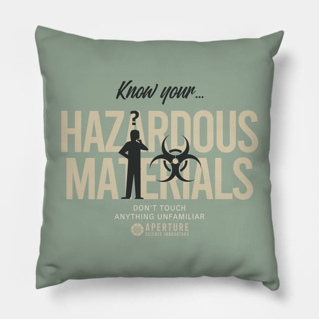 Know Your Hazards Pillow by fashionsforfans