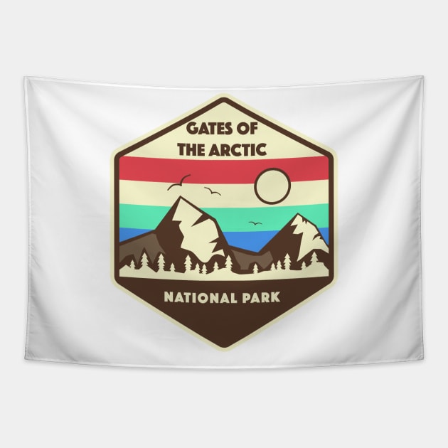 Gates of the Arctic National Park Retro Tapestry by roamfree