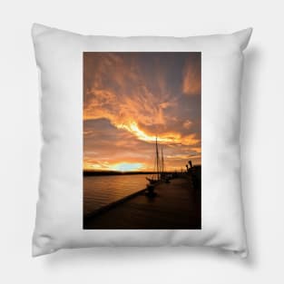 Portrait of an October Sunrise Pillow