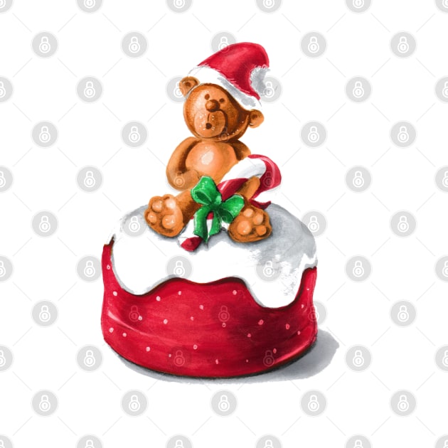 Christmas Bear Cake by Svetlana Pelin