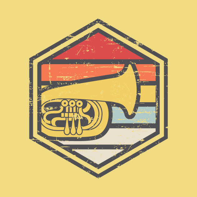 Retro Badge Tuba Light by rojakdesigns