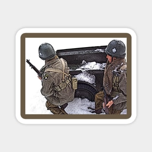 WW2 101st Airborne in Bastogne Magnet