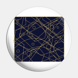 Geo Gold Kintsugi Style Pin