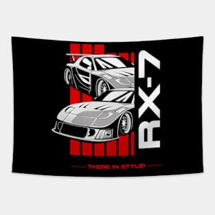 Mazda Rx7 White Tapestry