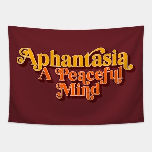 Aphantasia - A Peaceful Mind, Retro Vintage Aphantasia Tapestry