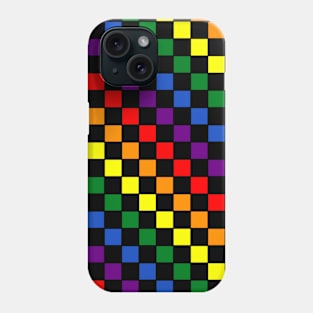 Rainbow Checker Phone Case