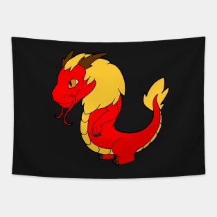 Red Chinese Dragon Tapestry