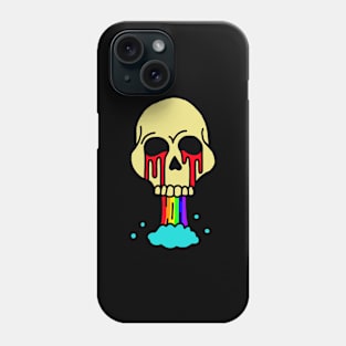 Rainbow Waterfall Skull Phone Case