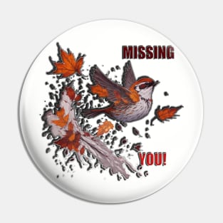 MISSING YOU SPARROW Pin