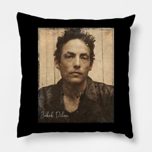 Vintage Jakob Dylan 80s Fan Art Pillow