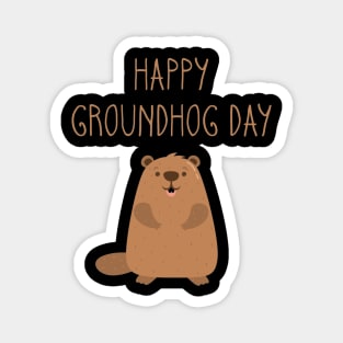 2023 Happy Groundhog Day Magnet