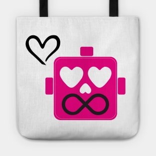 Blockhead Love Robot Tote