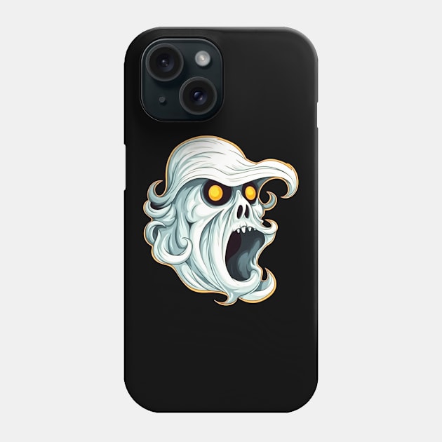 Eerie Halloween Ghoul Art - Spooky Season Delight Phone Case by Captain Peter Designs