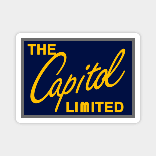 The Capital Limited Streamliner Train Drumhead Magnet