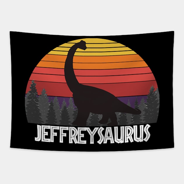 Jeffreysaurus Jeffrey saurus dinosaur name Tapestry by Kerlem