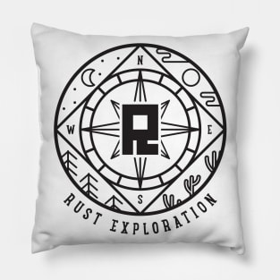 Rust Exploration (Dark) Pillow